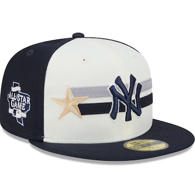  New Era  Cream/Navy  2024 MLB All-Star Game Workout 59FIFTY Fitted Hat