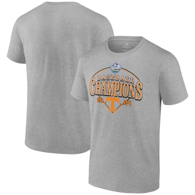  Fanatics Heather Gray  2024 SEC Baseball Conference Tournament Champions Curveball Break T-Shirt