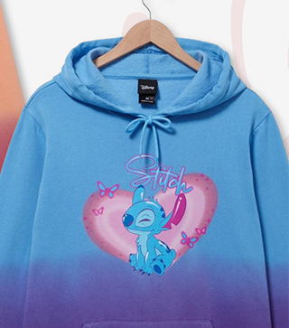 Lilo and Stitch Heart Stitch Split Dye Sweatshirt