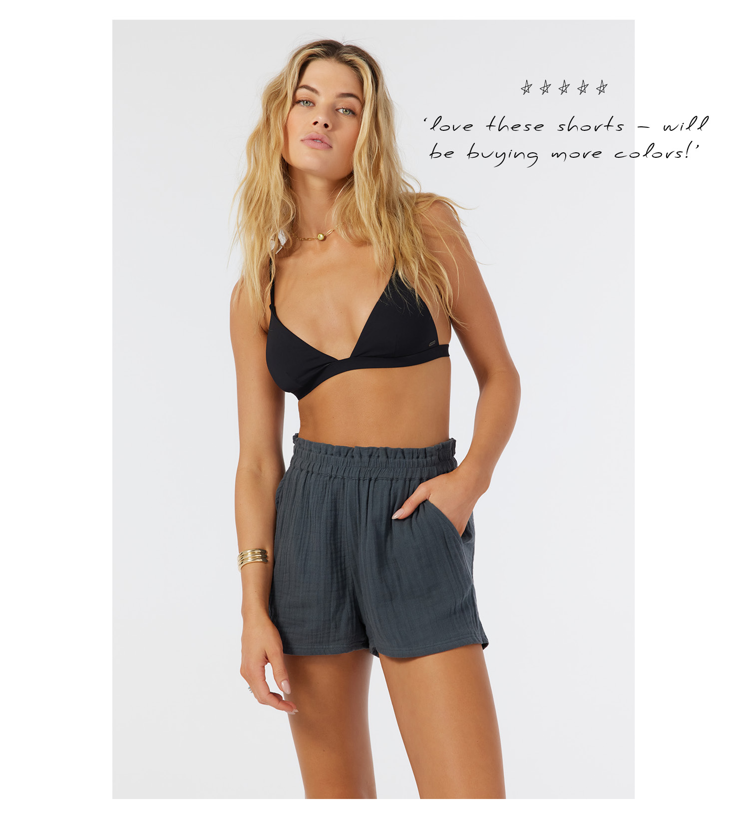 CARLA DOUBLE GAUZE SHORTS