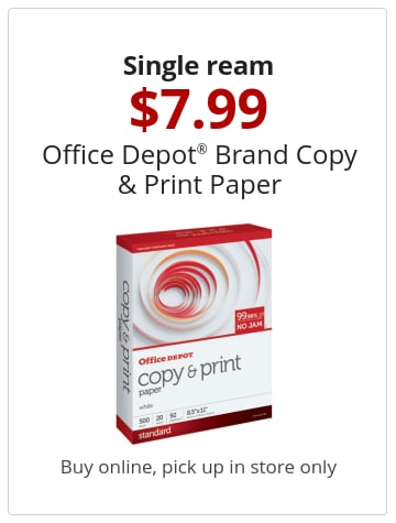 Single ream 7.99 Office Depot® Brand Copy & Print Paper