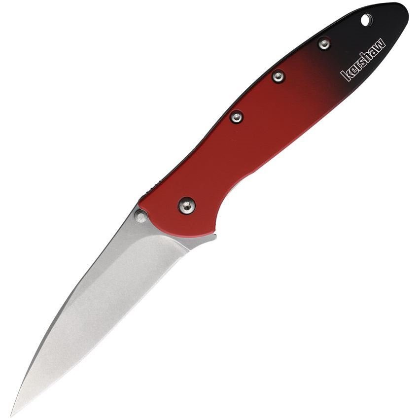 Kershaw 1660GRD Magna Cut Leek Linerlock Knife with Red Handles