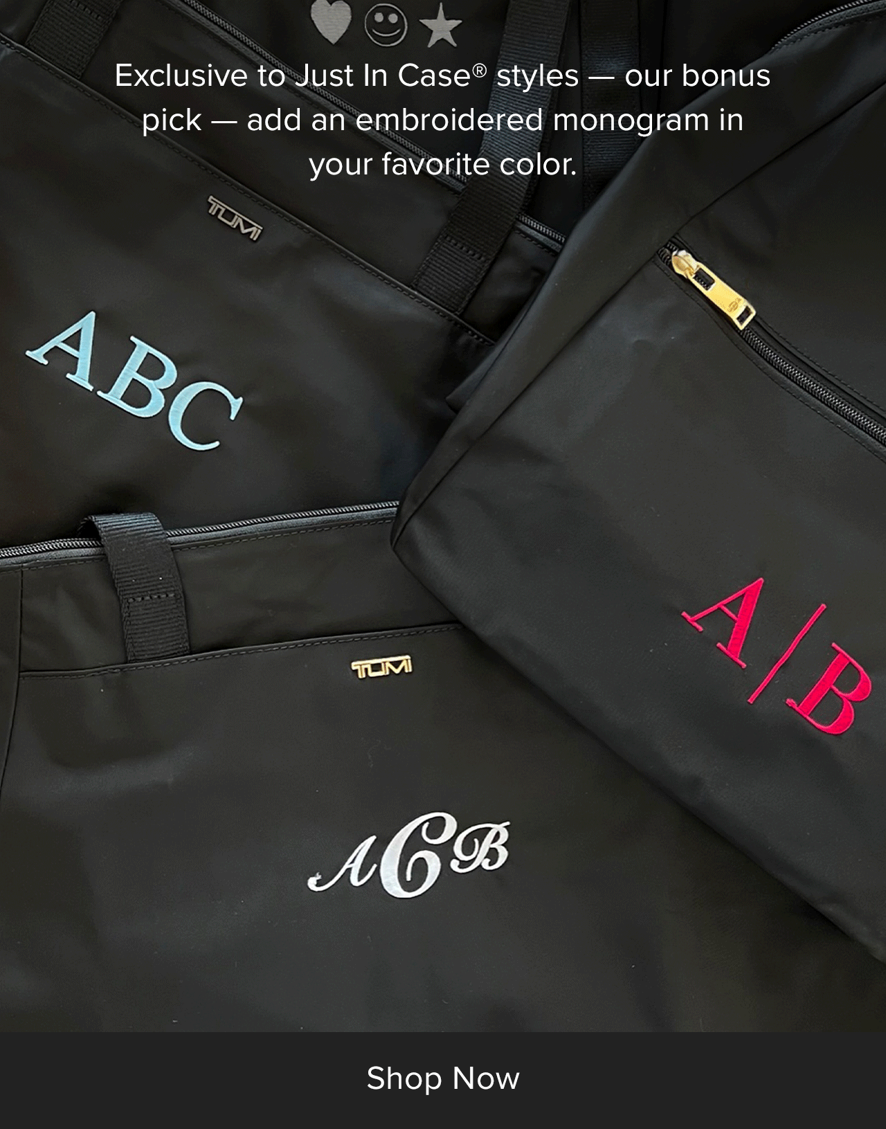 Shop Now: Exclusive to Just In Case styles -- our bonus pick -- add an embroiders monogram in your favorite color. 