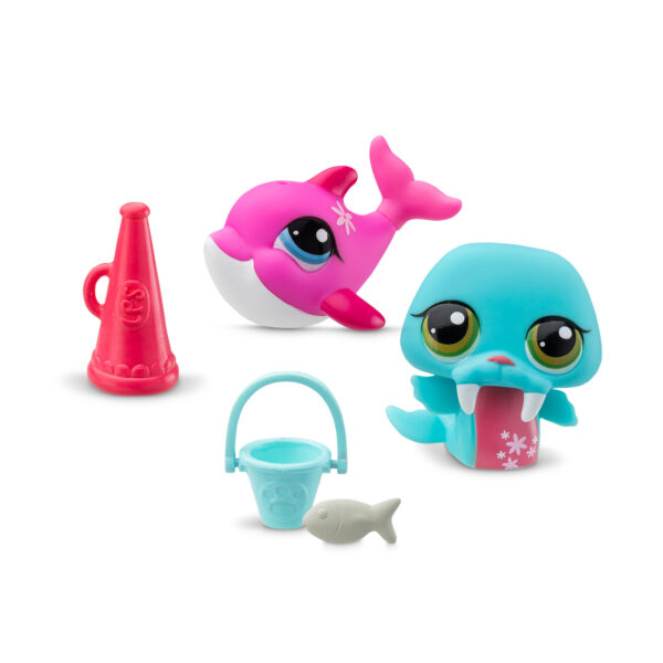 Littlest Pet Shop Pet Pairs Play Set - Walrus #33 and Dolphin #29