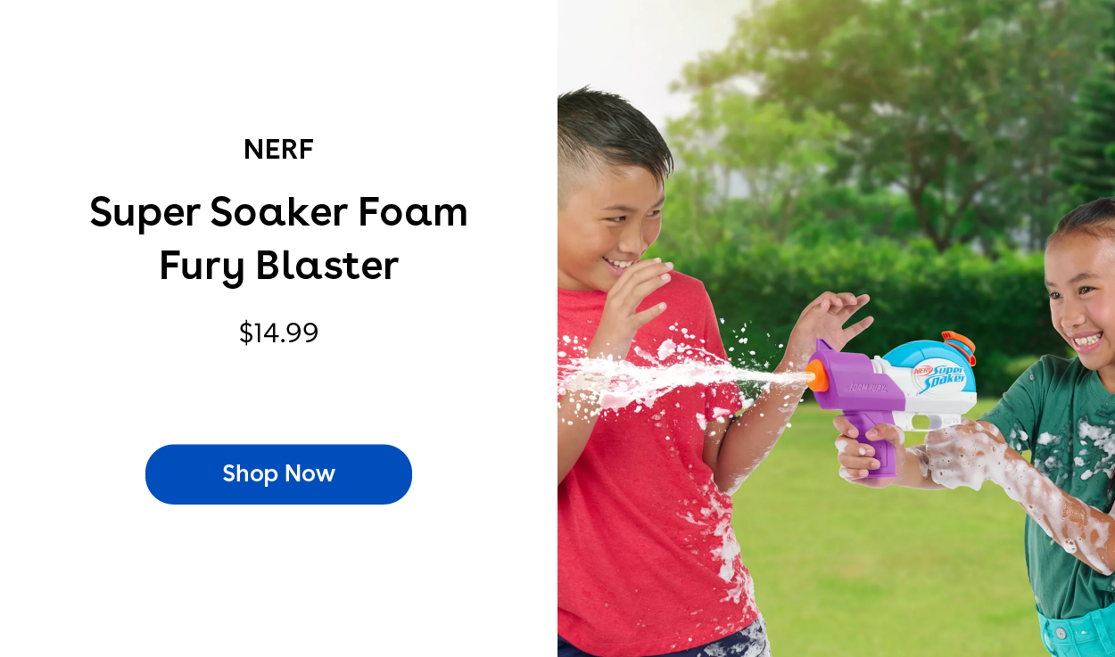 Nerf Super Soaker Foam Fury Blaster $14.99 Shop Now