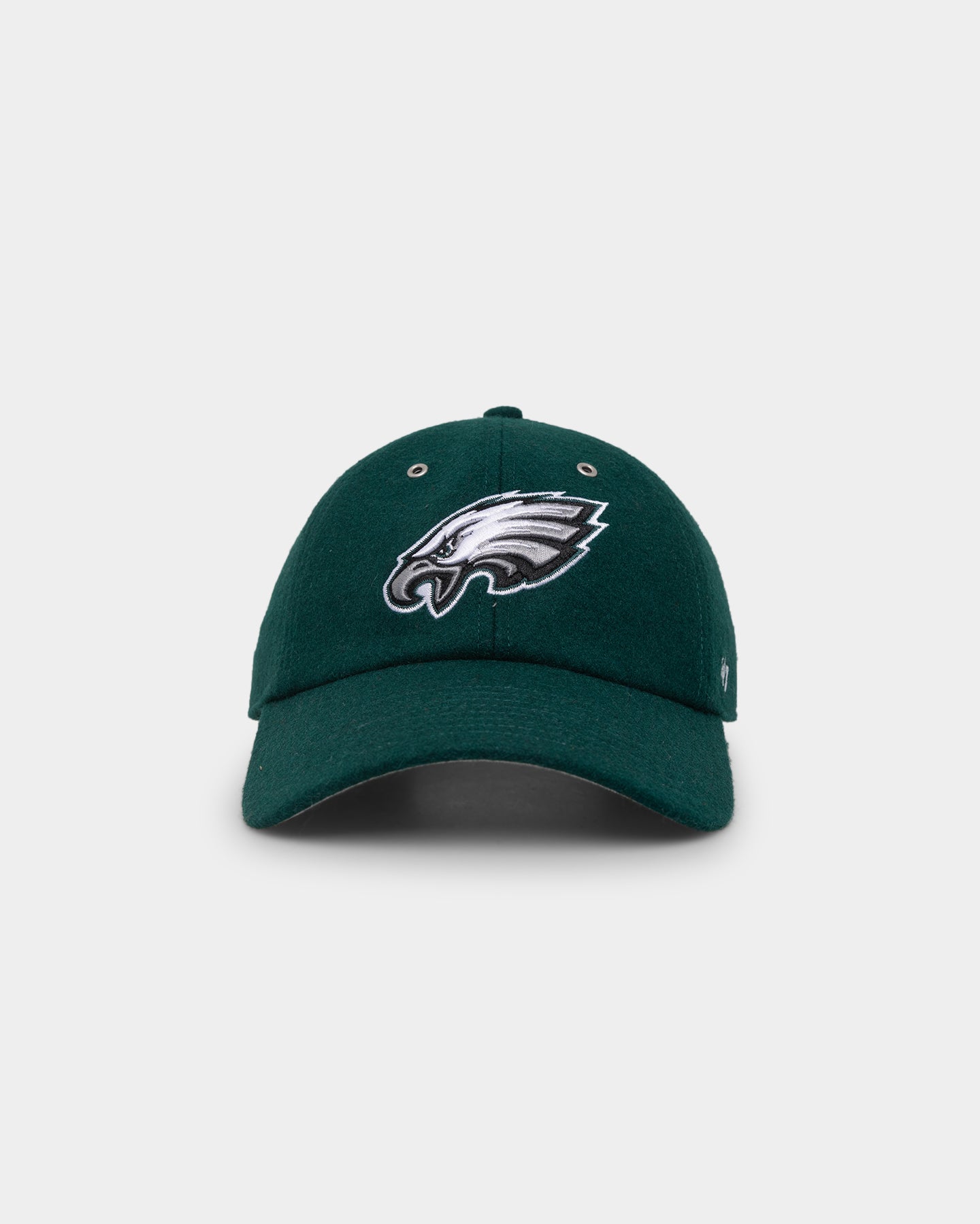 Image of 47 Brand Philadelphia Eagles 'Wooly Clean-Up' Strapback Pacific Green