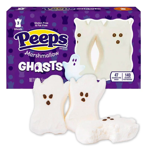 161418 - Peeps Marshmallow Halloween Candy Packs - Ghosts: 3-Piece Pack