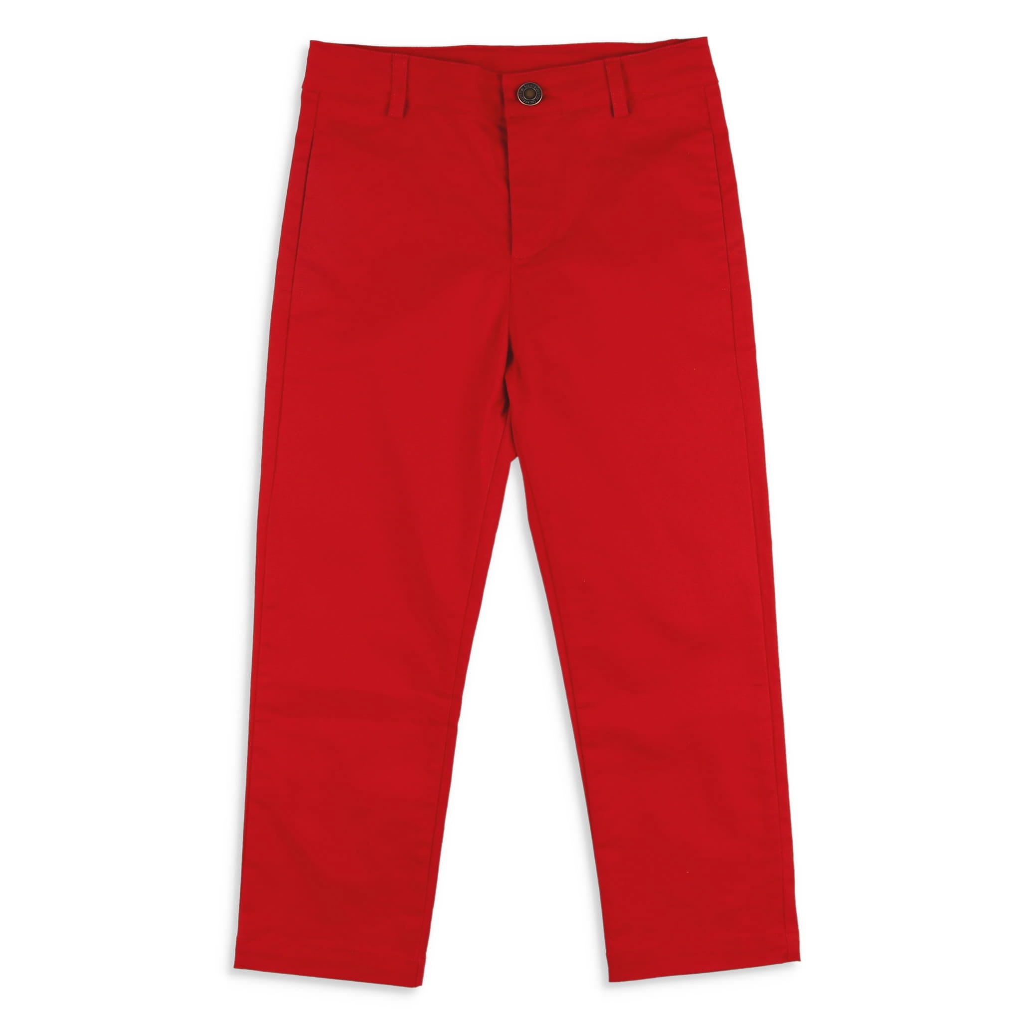 Image of Boys All Day Red Button Twill Pants