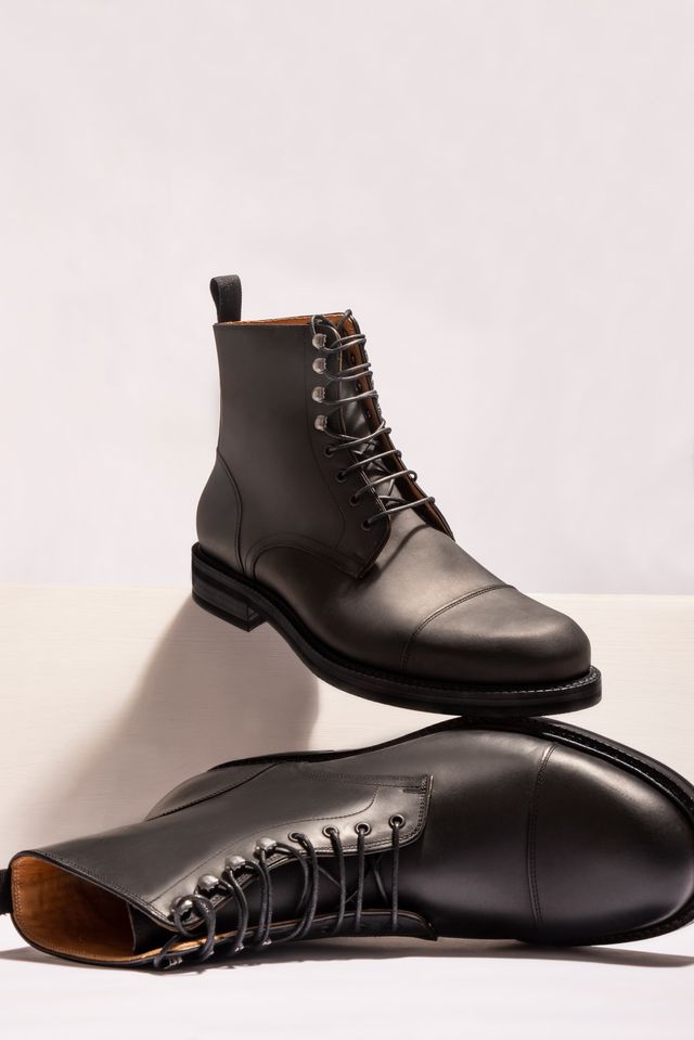 Men's Black Matte Boots