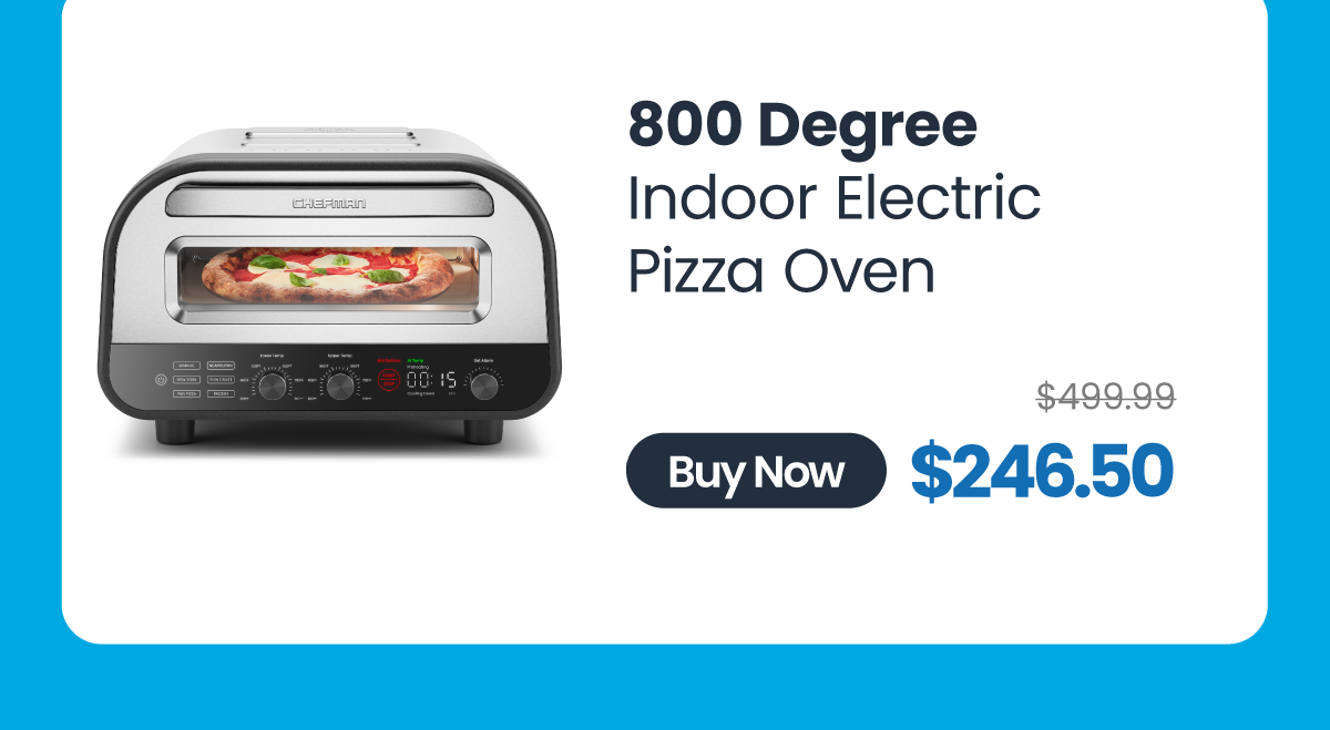 Chefman 800 Degree Indoor Electric Pizza Oven