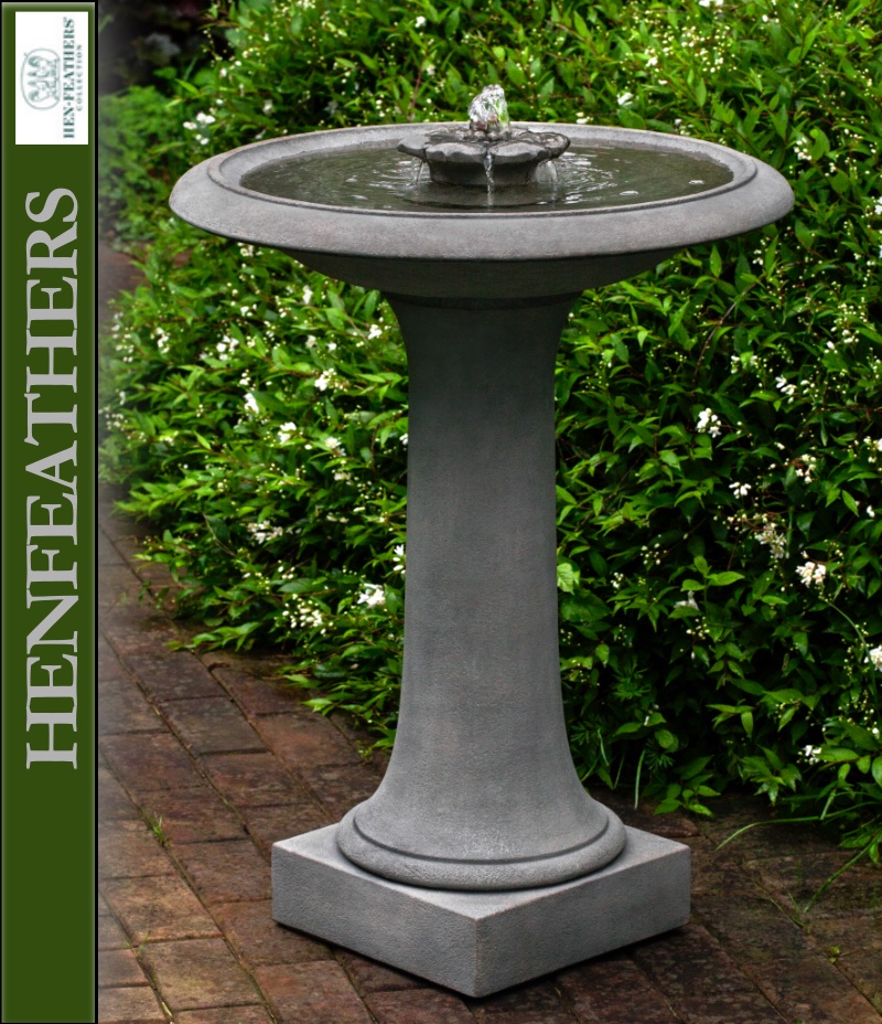 Camellia Birdbath Fountain