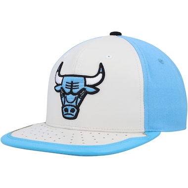  Mitchell & Ness White/Light Blue  Day One Snapback Hat