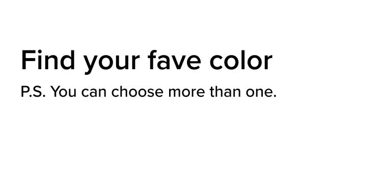 Find your fave color