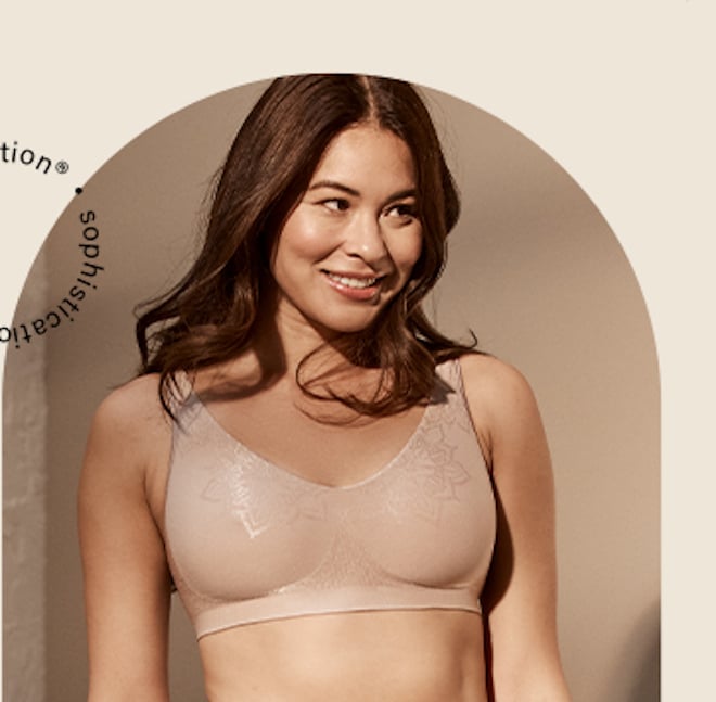 Comfort Revolution ComfortFlex Fit Seamless 2-Ply Wireless Bra