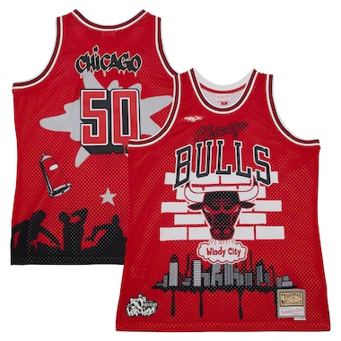  Mitchell & Ness x Tats Cru Red  Hardwood Classics Fashion Jersey