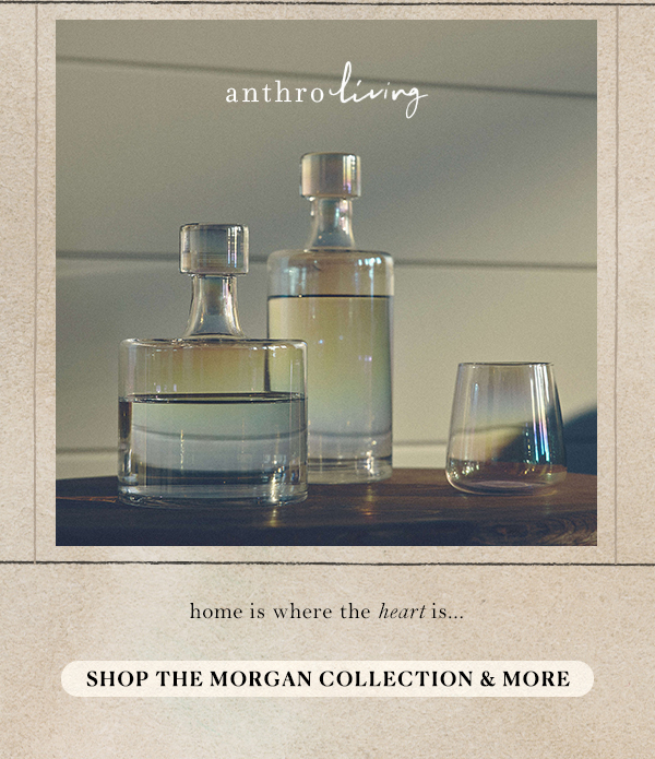 Iridescent carafes and glass. Shop the Morgan Collection & more.