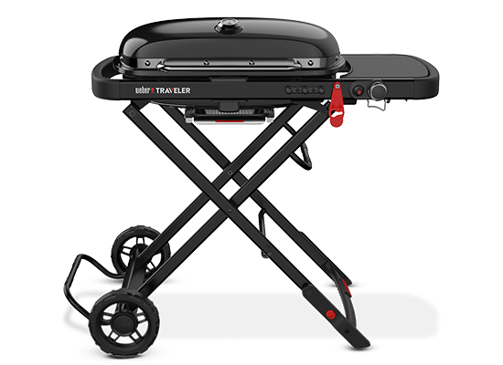 Shop the WEBER TRAVELER® PORTABLE GAS GRILL STEALTH EDITION