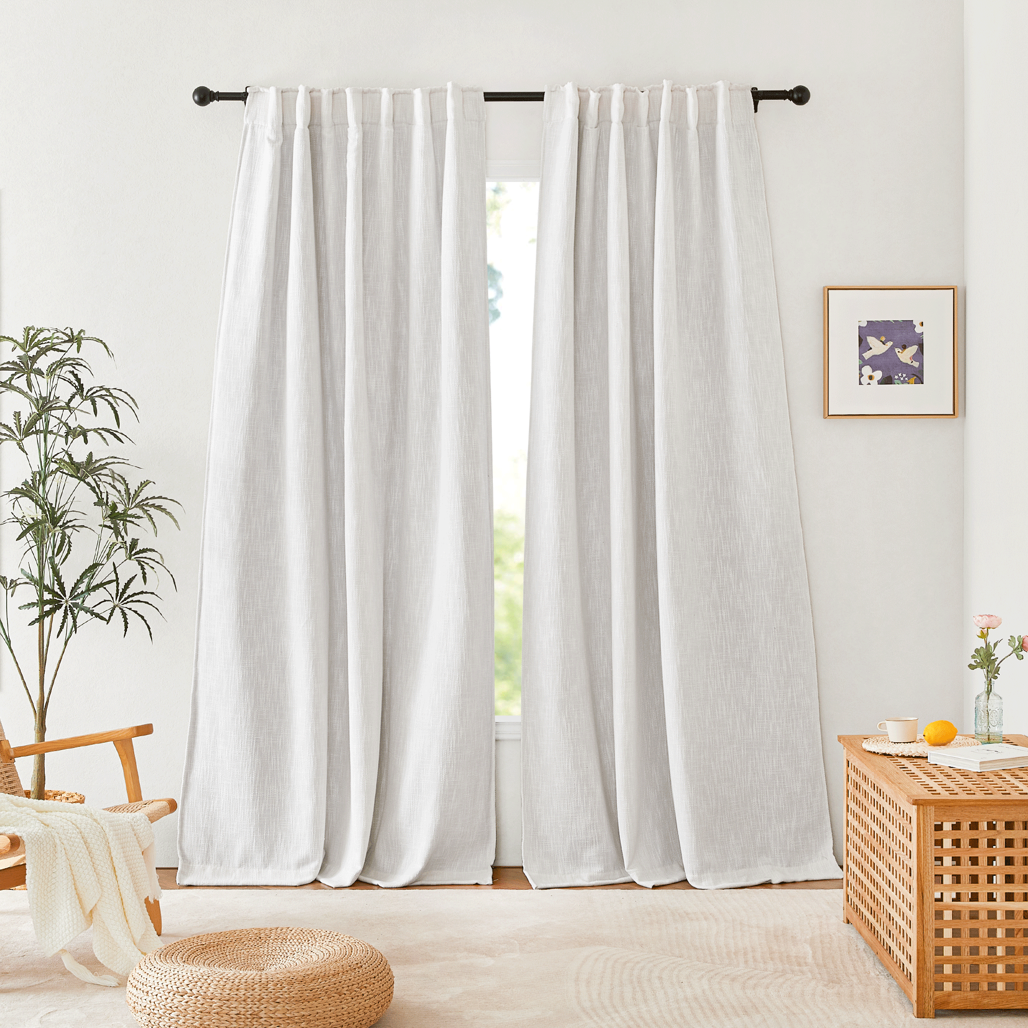 Custom 100% Blackout Traunsee Cotton Blend Soundproof Curtain