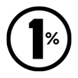 1%