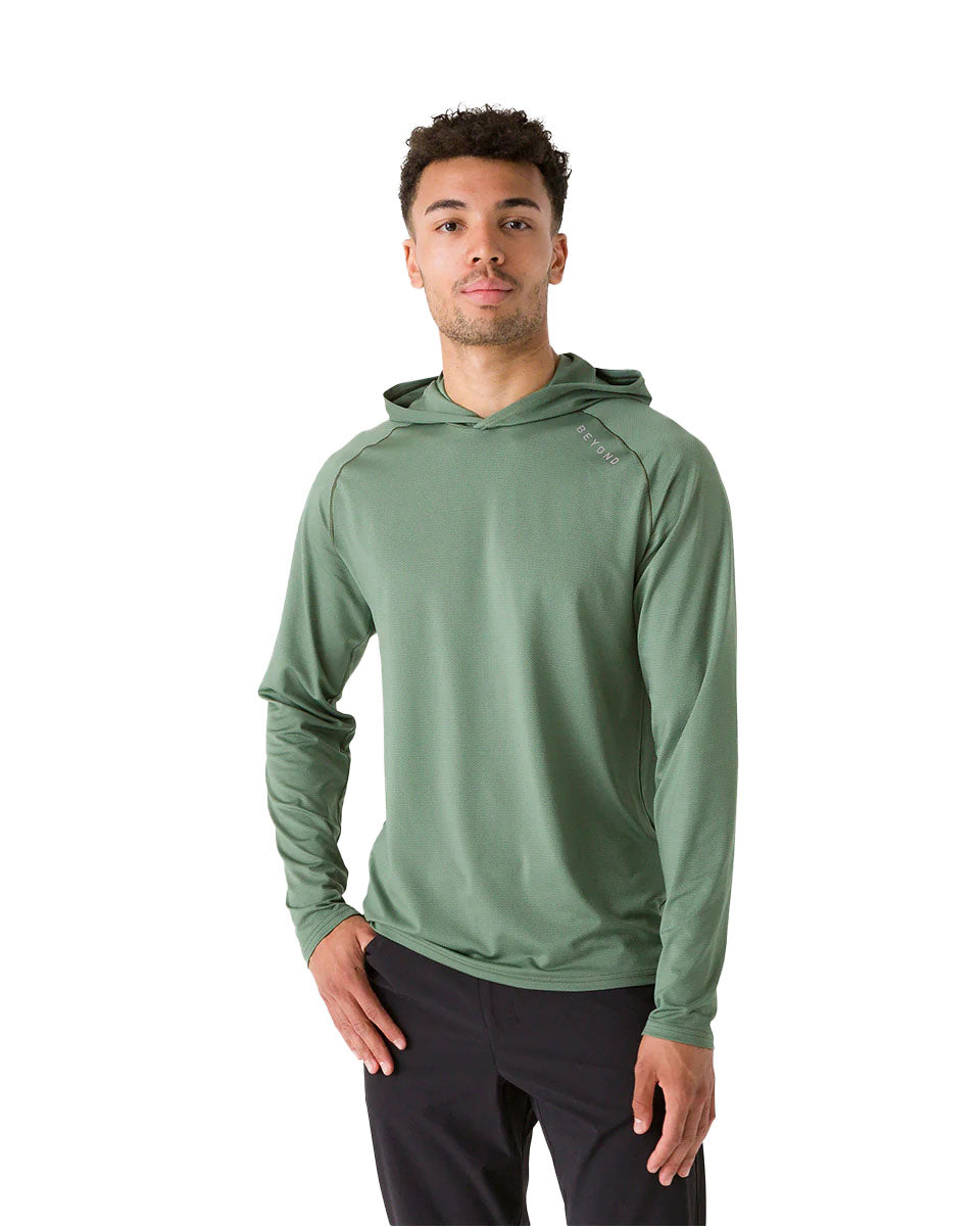 Image of Men's Geo-T Hooded L.S. Shirt