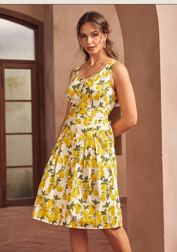 Seeking Out Sunshine Fit And Flare Dress