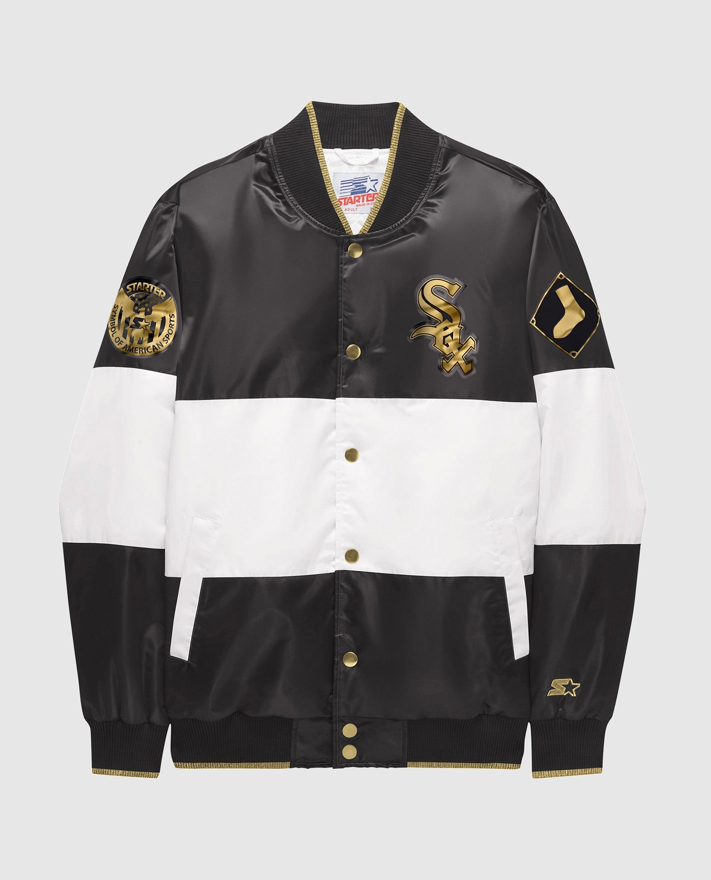 Image of Ty Mopkins Chicago White Sox Satin Full-Snap Jacket