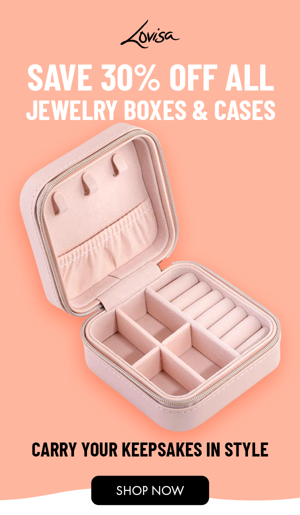 SALE 30% OFF ALL JEWELRY BOXES & CASES