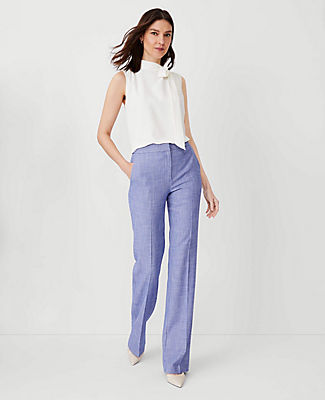 The High Rise Trouser Pant in Cross Weave