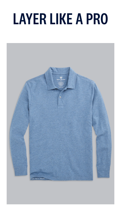 SILVER Long Sleeve Polo