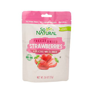 So Natural freeze-dried strawberries