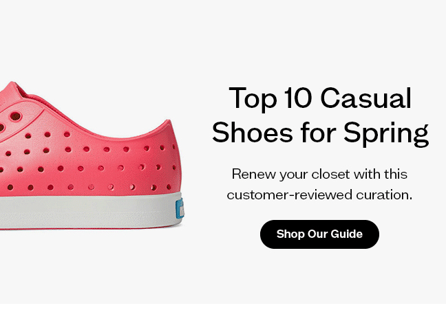 Shop Casual Shoes for Spring Guide