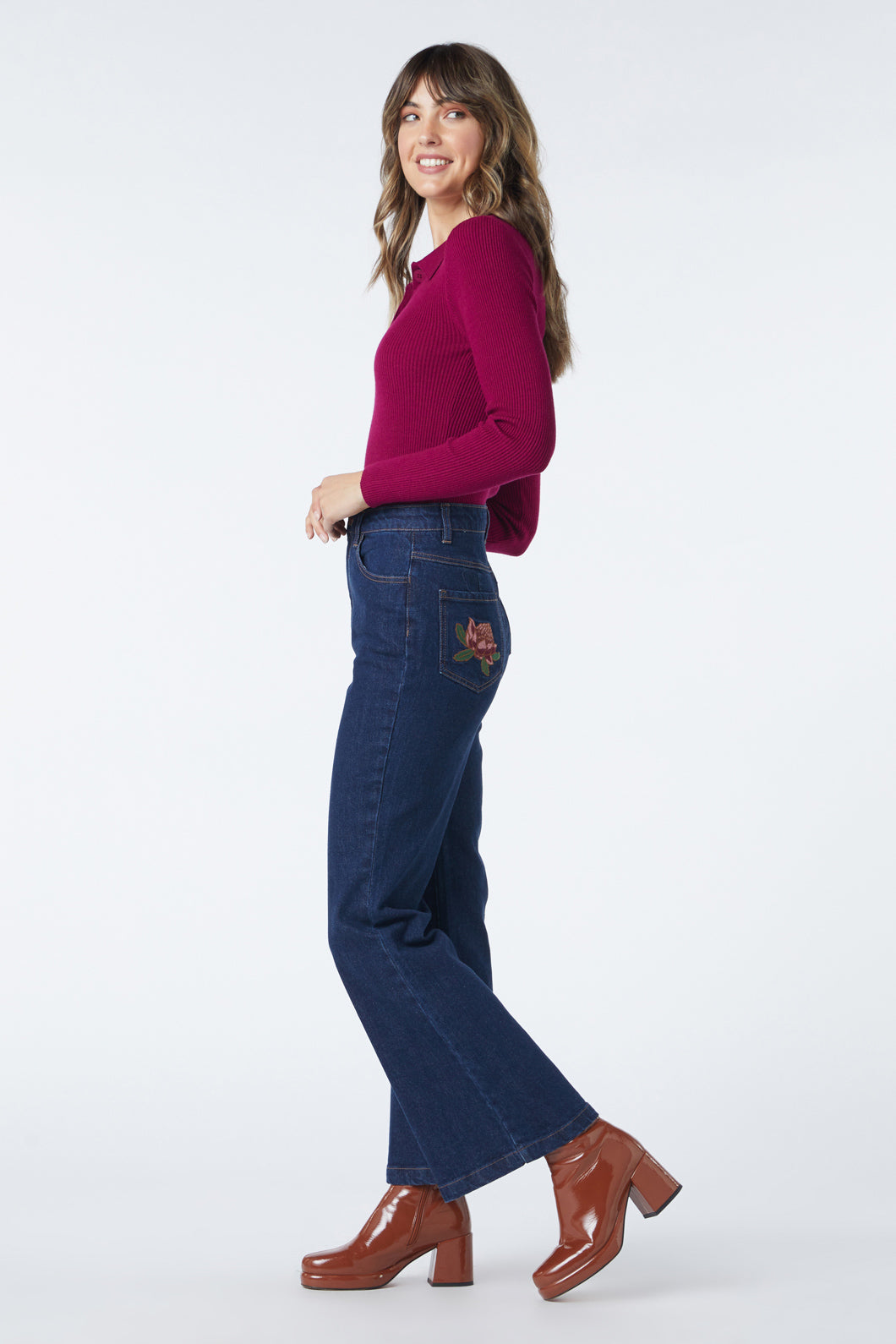 Image of Josie Embroidered Jean