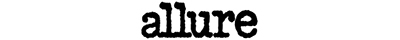 Allure magazine logo