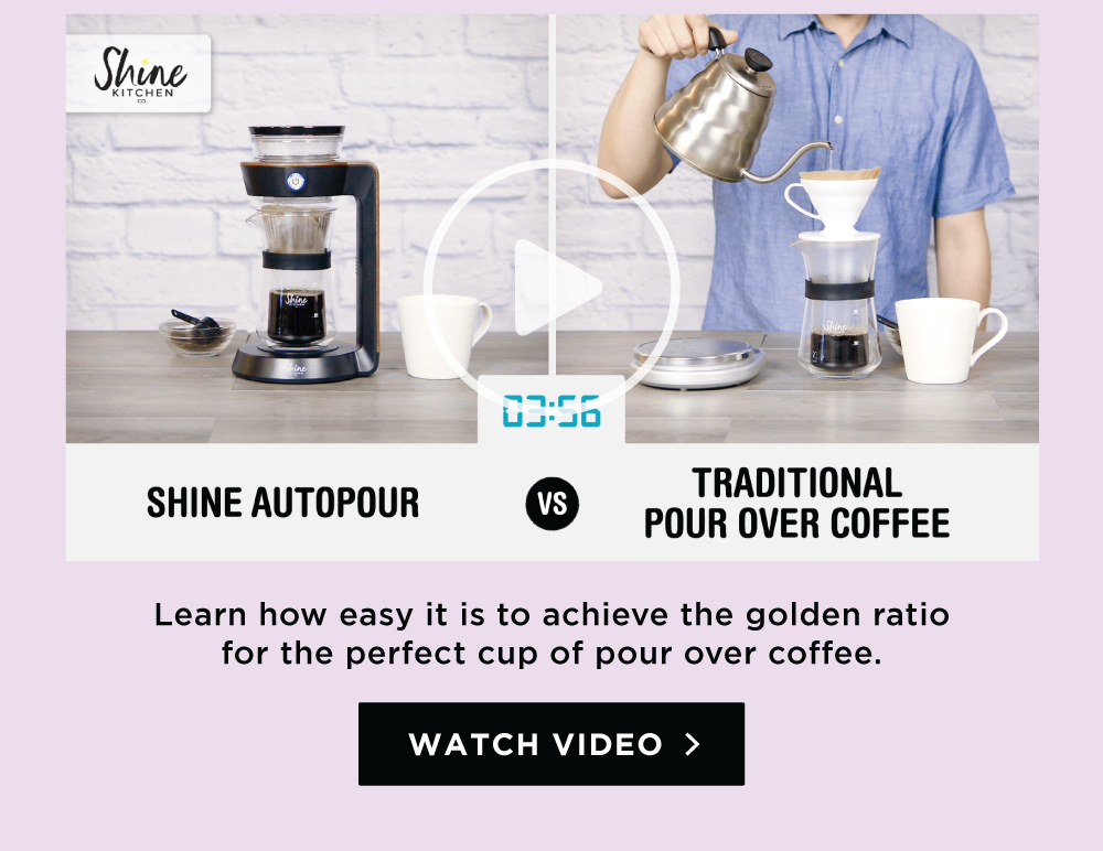 Learn how easy it is to achieve the golden ratio for the perfect cup of pour over coffee. WATCH VIDEO