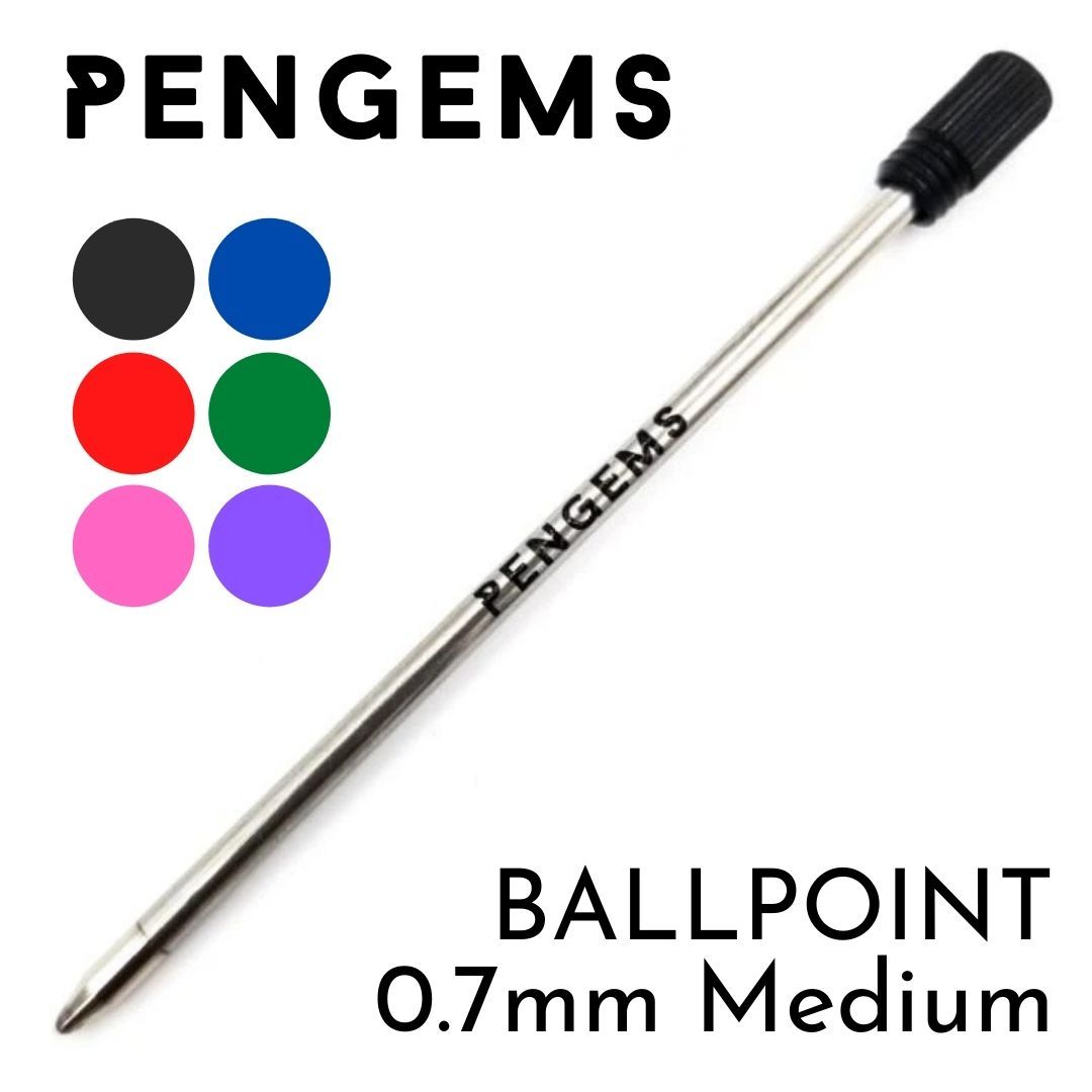 PENGEMSÃÂ® Ballpoint Refill Ink Cartridges 0.7mm Medium