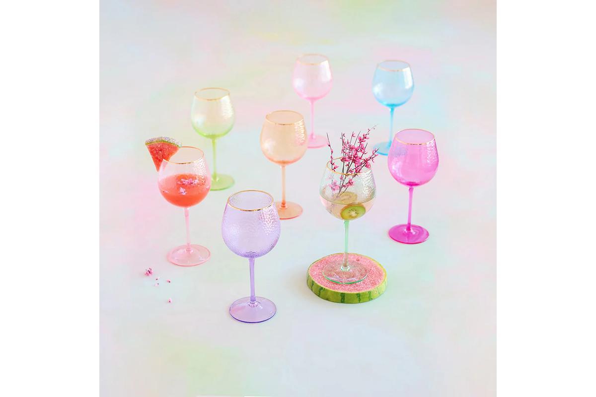 Rainbow Wine Glass