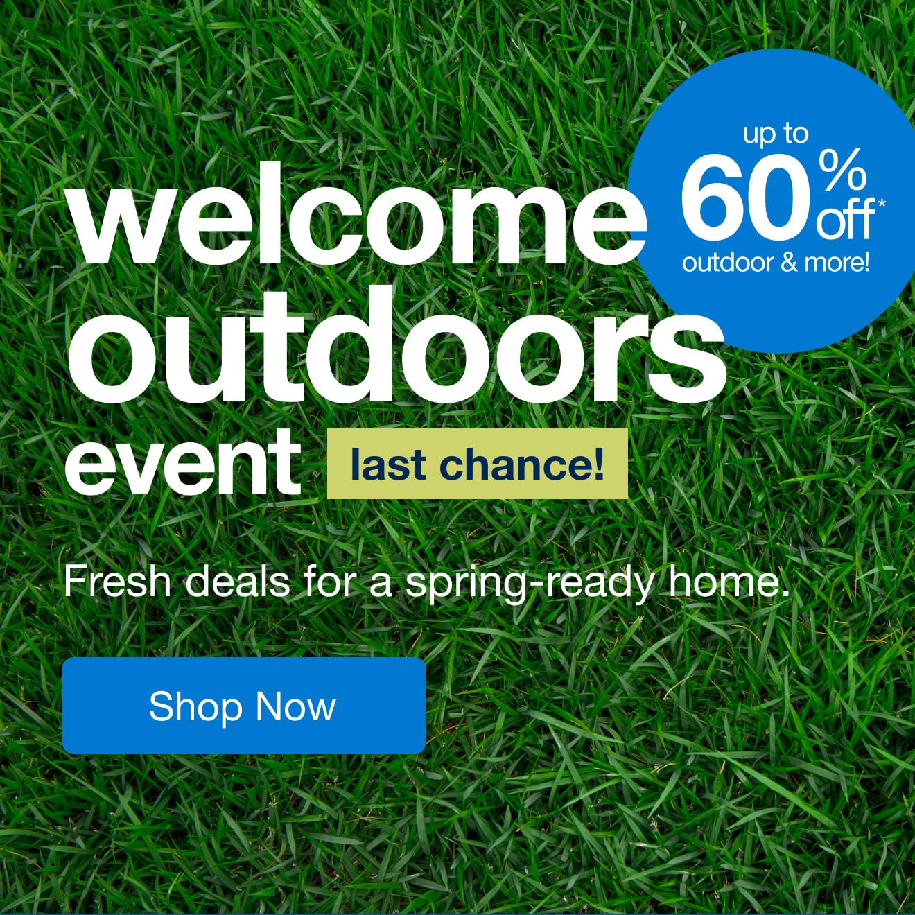 Welcome Outdoors Event Last Chance â€” Shop Now!