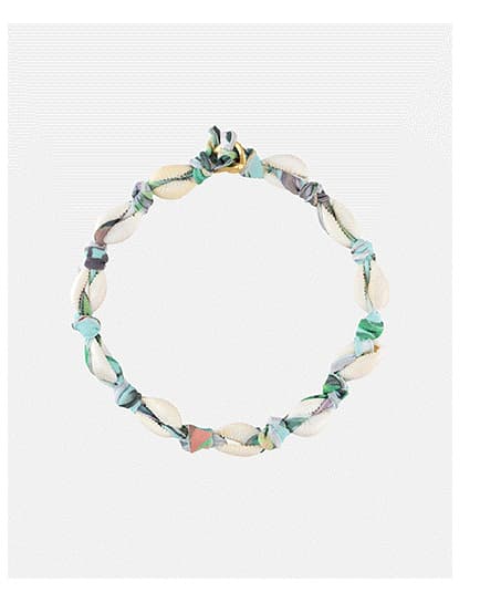 Fabric Puka Shell Choker