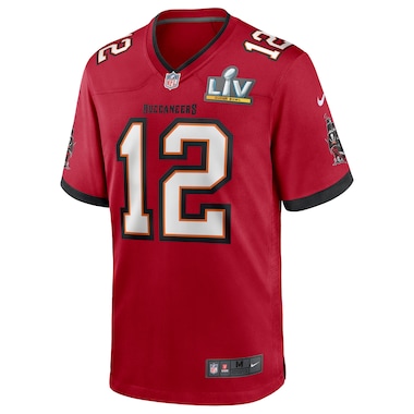  Nike Tom Brady Red Tampa Bay Buccaneers Super Bowl LV Bound Game Jersey