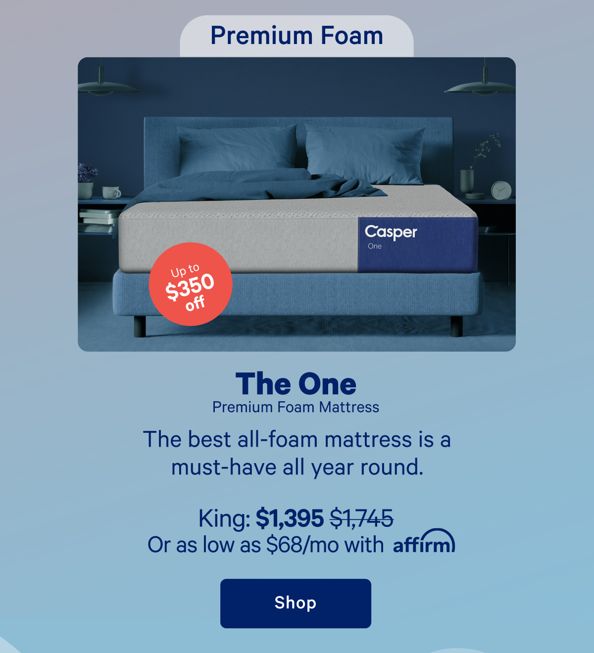 The One Premium Foam Mattress >> Shop >>