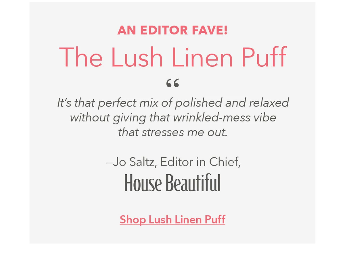 Shop Lush Linen Puff