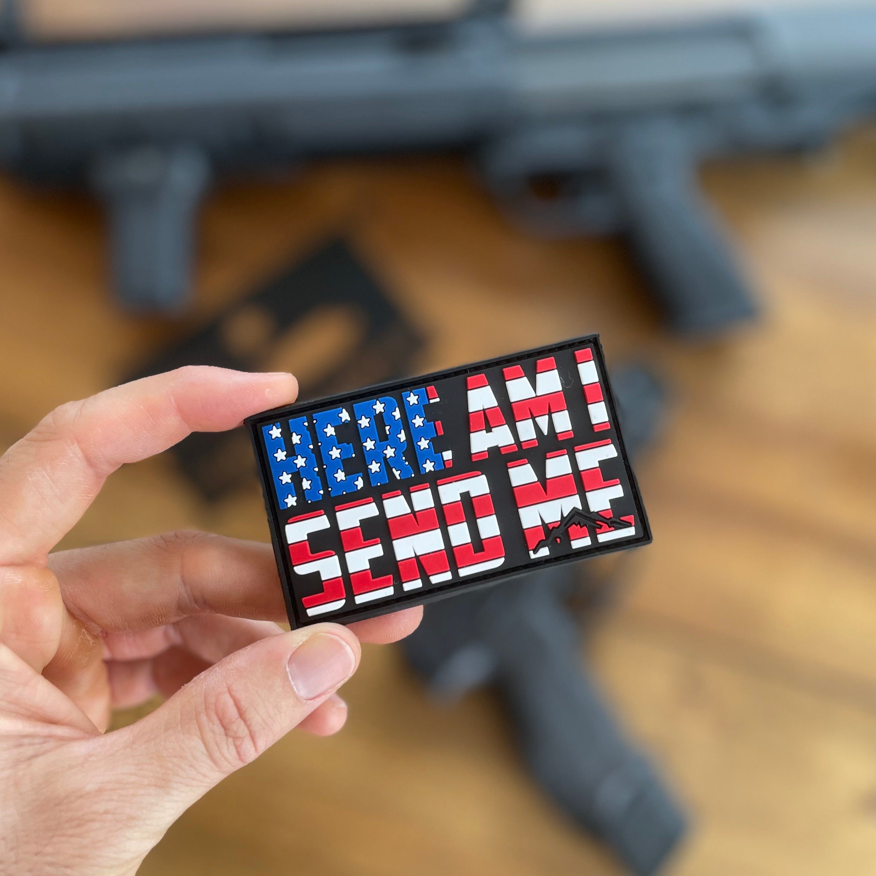 Image of Send Me Patriotic PVC Patch