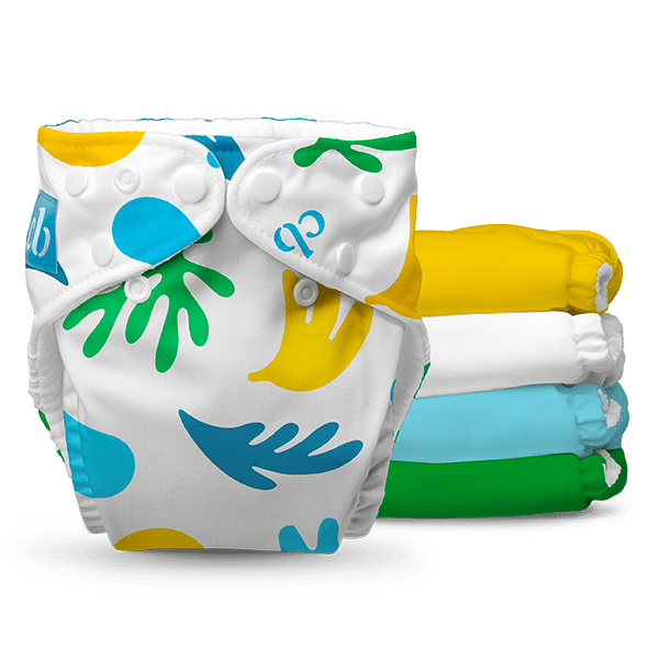 5 One Size Cloth Diapers with Fleece