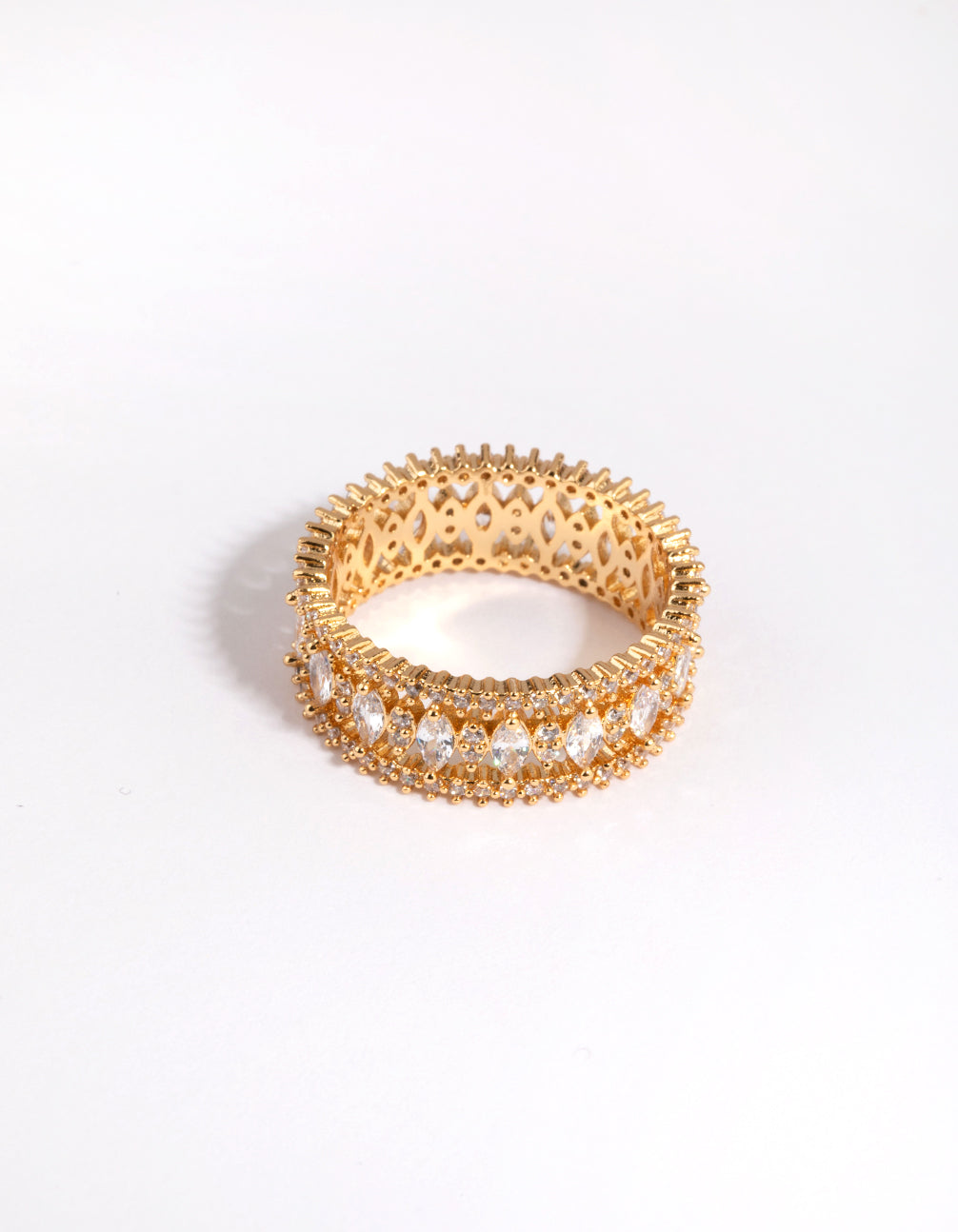 Image of Gold Plated Ring with Cubic Zirconia