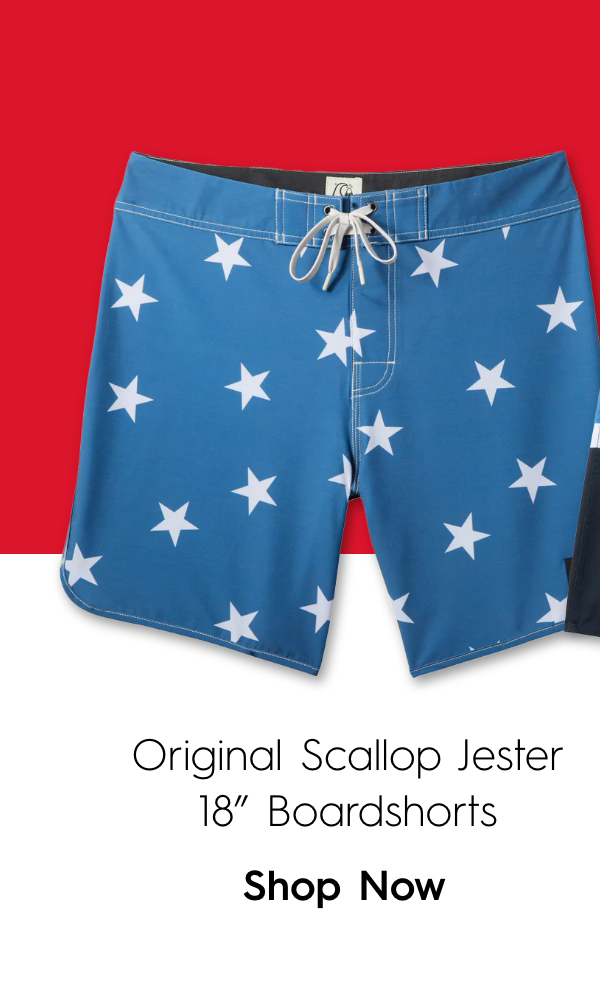 Original Scallop Jester 18" Boardshorts