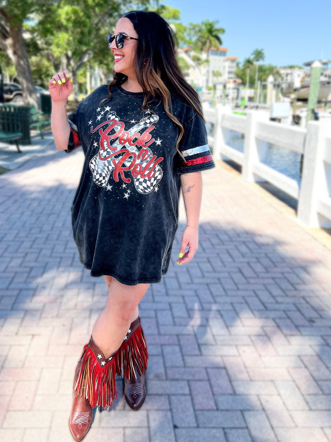 Image of Rock N Roll T-Shirt Dress