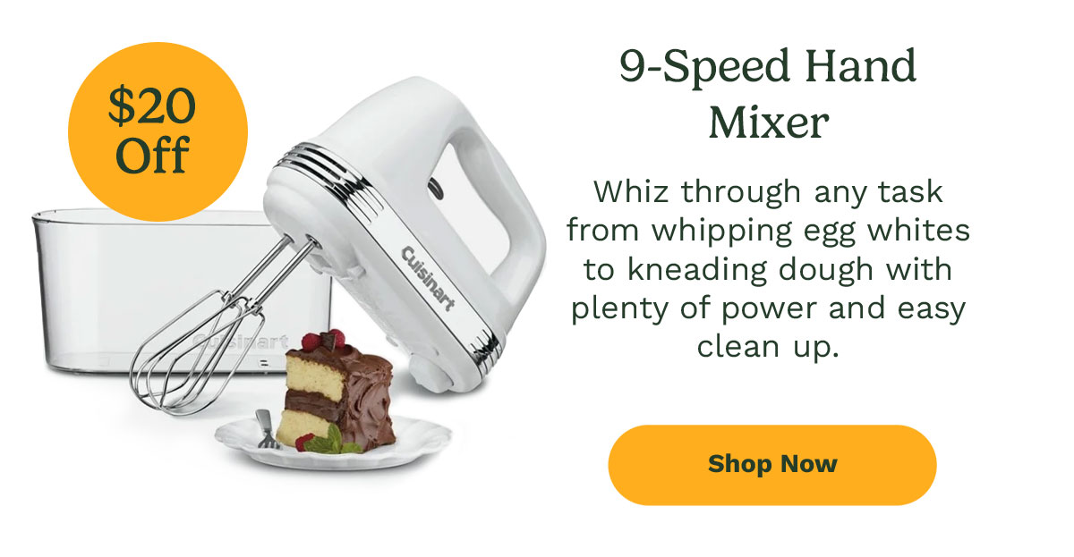 9-Speed Hand Mixer - $20 off