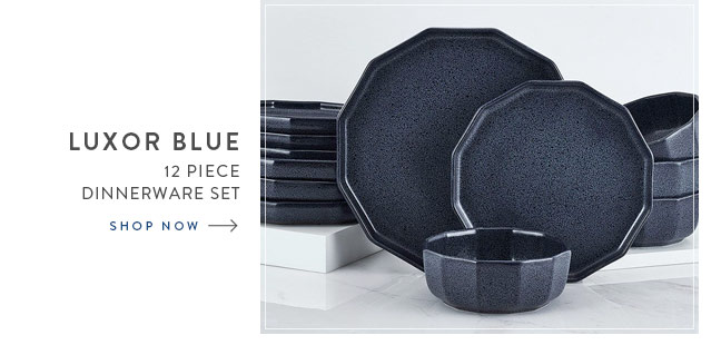 Shop Luxor Blue 12 Piece Dinnerware Set