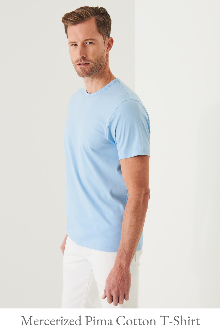 MERCERIZED PIMA COTTON T-SHIRT