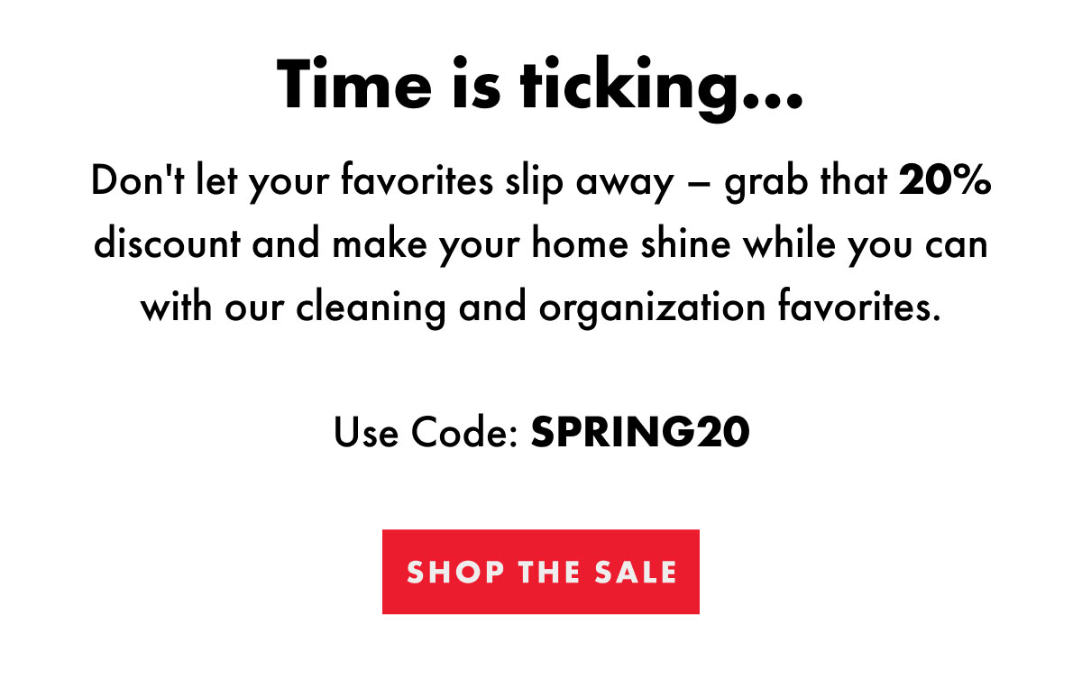 Time is ticking... | Shop The Sale